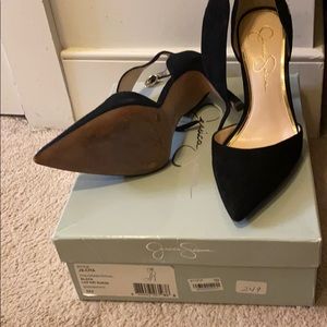 Jessica Simpson lux kid suede pump